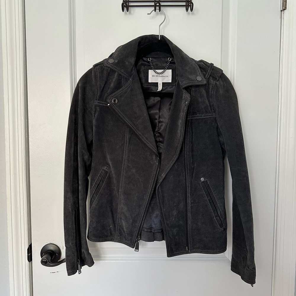 Bcbgeneration Gray Suede Jacket - image 1